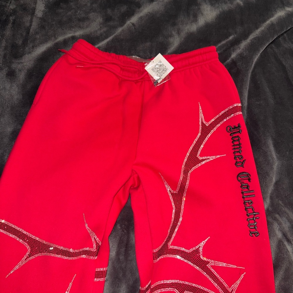 Youth Red Graphic Joggers